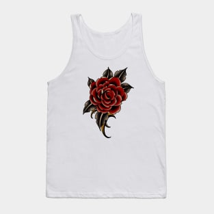 Rose Traditional Tattoo Tank Top